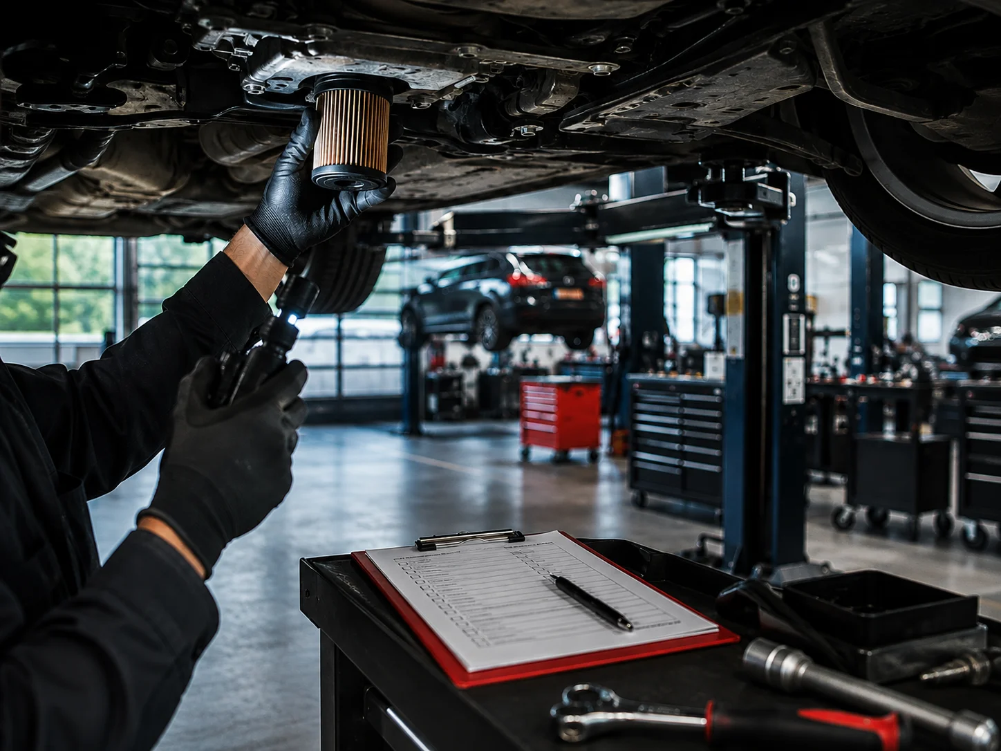 Ölwechsel bei Autohaus Primus in Mannheim