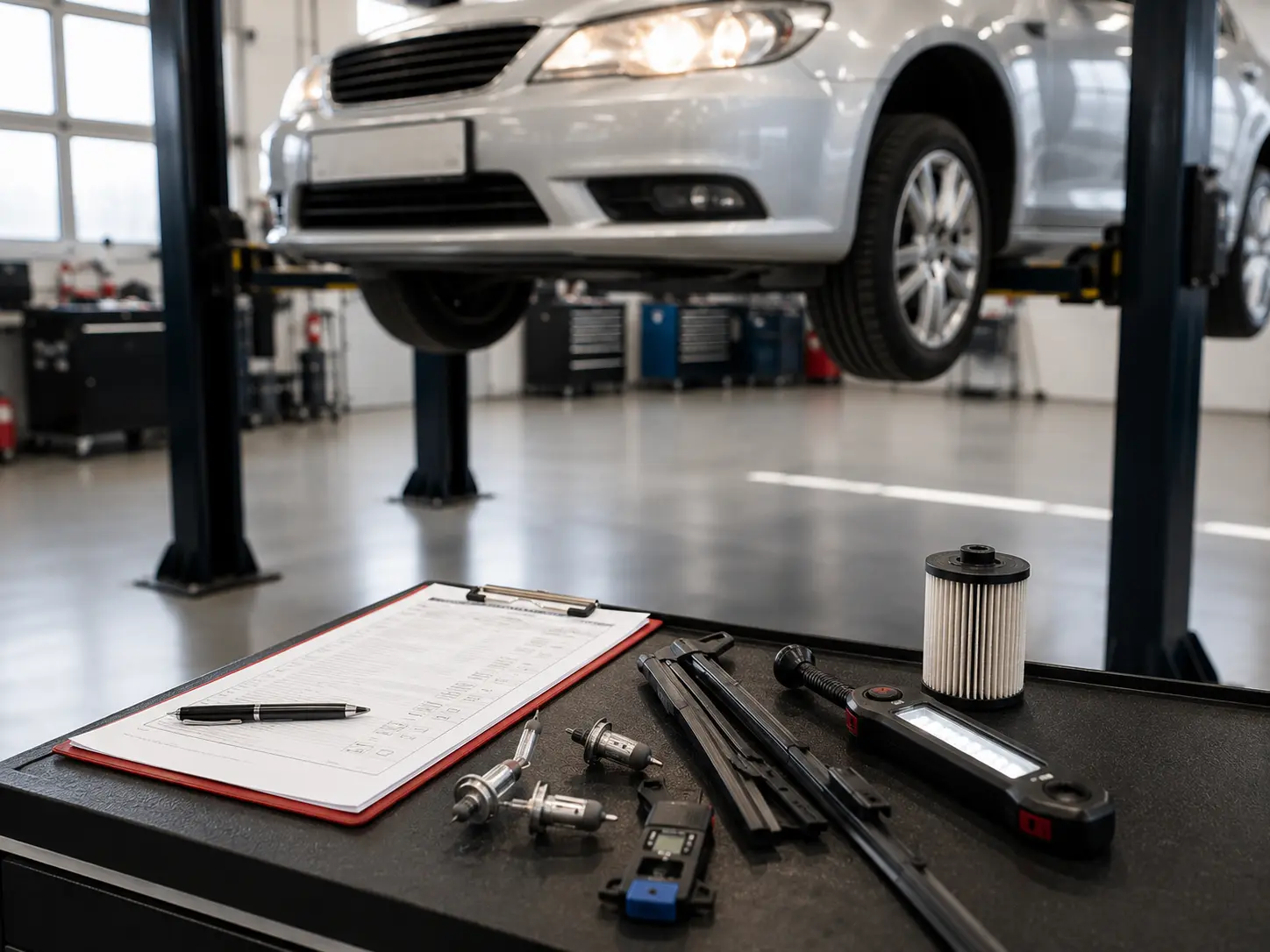 HU/AU Vorbereitung bei Autohaus Primus in Mannheim